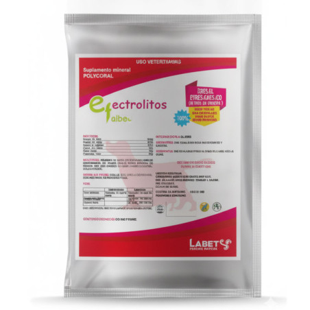 Electrolitos Labet 10gr Caja x 50und Uso Veterinario Para Deshidratacion Diarreas Inyectable Polvo Soluble