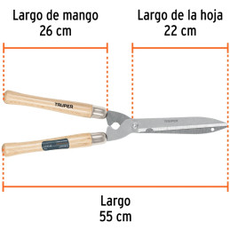 Tijera de Poda Classic 55cm, mango de madera, T-19 18377 Truper