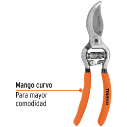 Tijera de Poda Forjada 6", cuchillas de paso acero templado, Corte 5/16, T-66 18462 Truper