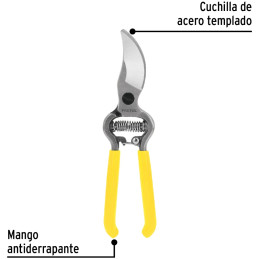Tijera de Poda Forjada 8" cuchilla de paso, en acero al alto carbono, T-67P 23104 Pretul