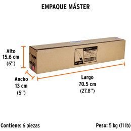 Guadaña tipo española de 26" sin mango Truper 14901