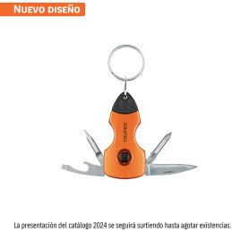 Multiherramienta 6 funciones con LED Tipo llavero, Truper 13336