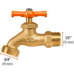 Caños para Jardin de Nariz 1/2" Salida3/4 Granel, Truper 100817