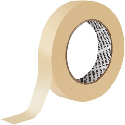 Cinta Masking Tape 24mm x50m E0.13mm Alta Resistencia Truper 12591