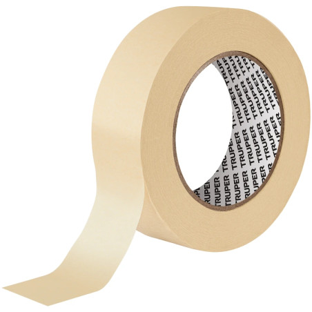 Cinta Masking Tape 36mm x50m E0.13mm Alta Resistencia Truper 12592