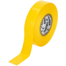 Cinta Aislantes 19mm x18m Amarillo acrilico E0.18mm Flexible Encogible Truper 12503