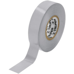 Cinta Aislantes 19mm x18m Gris acrilico E0.18mm Flexible Encogible Truper 12507