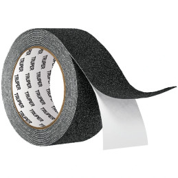 Cintas adhesivas antiderrapantes 2" x5m Negro Pisos y Rampas, Truper 12532