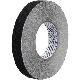 Cintas adhesivas antiderrapantes 1" x18m Negro Pisos y Rampas, Truper 101443