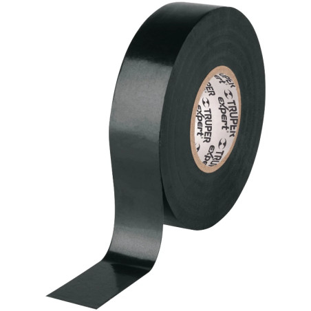 Cinta Aislantes 19mm x18m Negro Retardante Flama 500V, Truper 19954