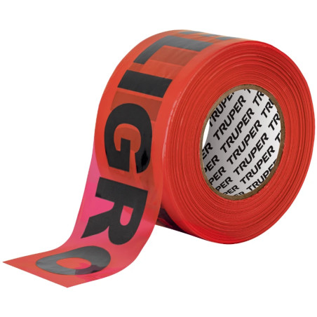 Cinta de Advertencia Peligro 300m E0.04mm Truper 12585