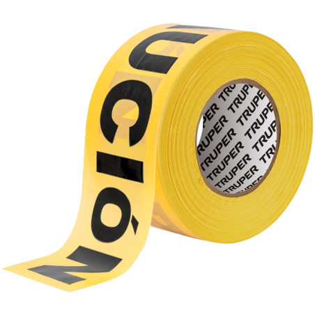 Cinta de Advertencia Precaucion 300m E0.04mm Truper 12583