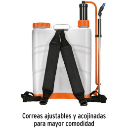 Fumigador de Mochila, 20 Litros 5.2 Galones, Sistema de Bombeo Lateral, 3.6kg, FUM-20 14193 Truper