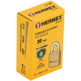 Candados 30mm S2 Hierro 2llaves Hermex 23522