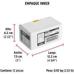 Candados 30mm S2 Hierro 2llaves Hermex 23522