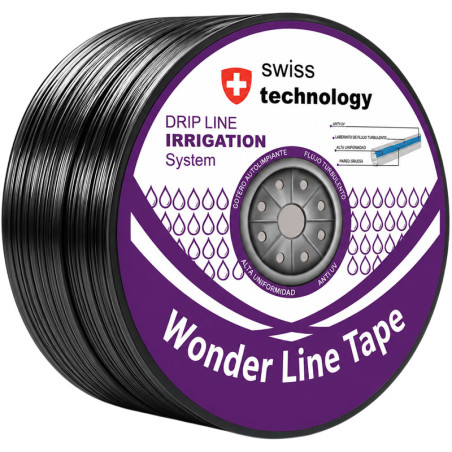Cinta de Riego por Goteo Laberinto Wonder Line 16mm 6MIL 1.6LPH 10cm 3000mts, Irrigation System