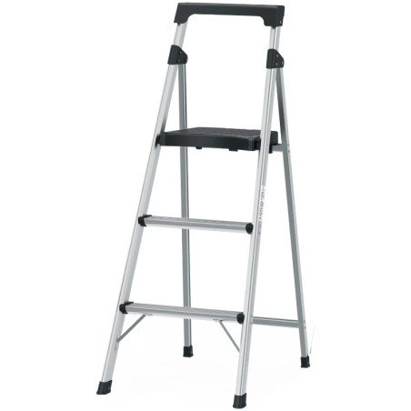 Escaleras  Tubulares 3 Peldaños Plegables T3 Max2.6m Aluminio, Truper 16764