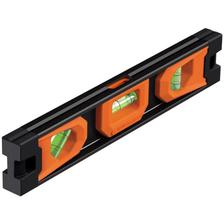 Nivel Torpedo 9" Magnetico, Puntas de Hule, Gotas resistente a la abrasion y al impacto, NTX-9 17054 Truper