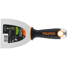 Espatula Flexible 4" Mango Ergonomico, en acero inoxidable, para usarse en alimentos, ET-4FX 15852 Truper