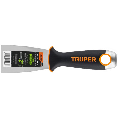 Espatula Flexible 2" Mango Ergonomico, en acero inoxidable, para usarse en alimentos, ET-2FX 15850 Truper