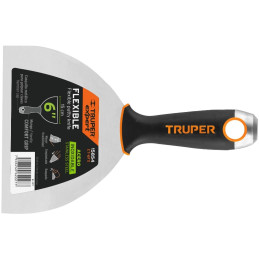 Espatula Flexible 6" Mango Ergonomico, en acero inoxidable, para usarse en alimentos, ET-6FX 15854 Truper
