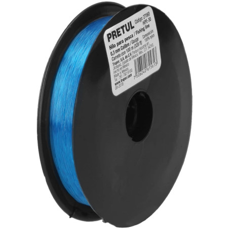 Hilo para Pesca 100m Calibre 0.3mm Tension 4.4kg, para Albañileria Pesca Plomeria, HIPE-30 27060 Truper