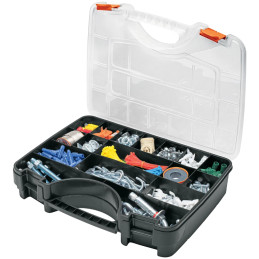 Organizador reforzado de Plastico 17", 17 Compartimientos, Largo 17", Ancho 12 1/2", Alto 3 1/2", ORG-17X 19939 Truper