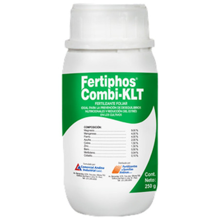 Fertiphos Combi 250gr Caja x 48und Microelementos Quelatizados EDTA Fertilizante Foliar, FSA