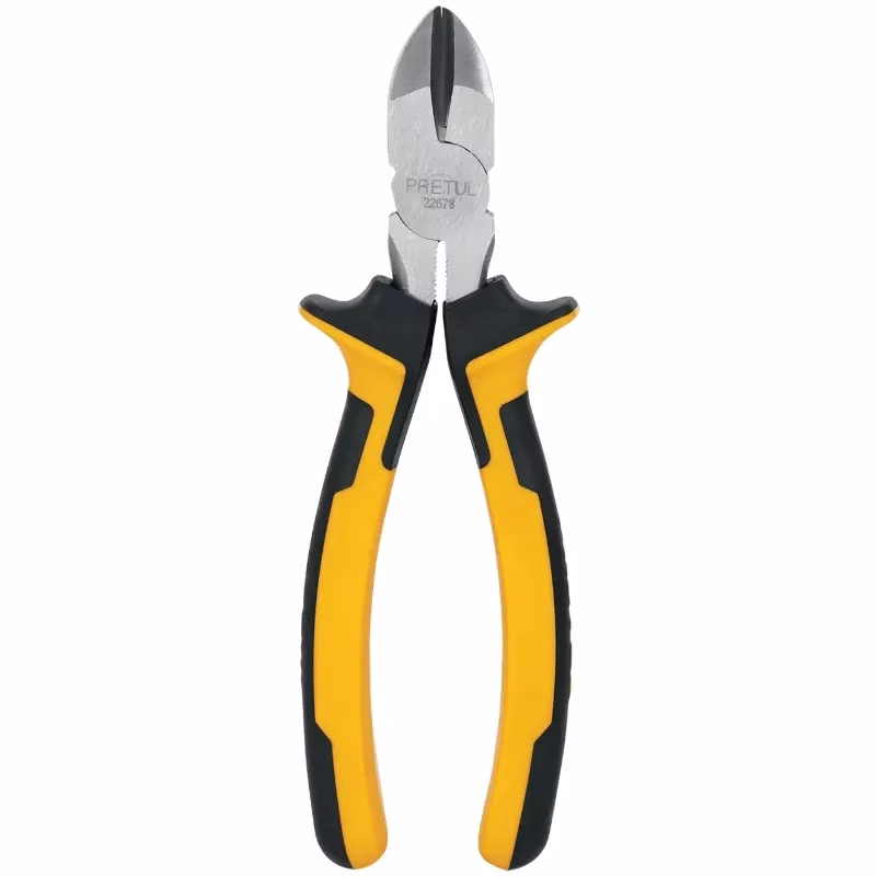 Alicate de corte diagonal 7" Comfort Grip en acero al carbono, PCD-7PX 22678 Pretul