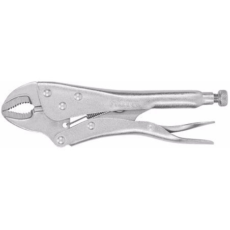 Alicate de Presion 5" Mordaza curvo, en acero al carbono, PP-5C 22706 Pretul