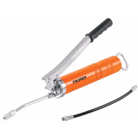 Engrasadora Industrial 14oz 6000 lb/pulg2 y Refacciones, Extension Flexible y Rigida, GRAS-15 14861 Truper