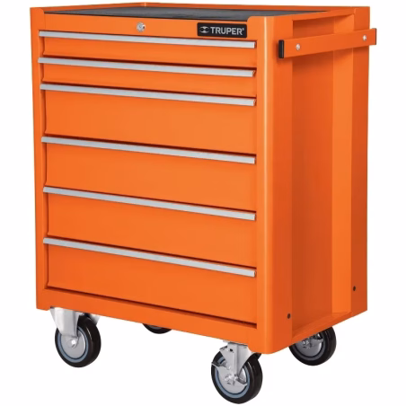 Gabinete Metalico Movil, 6 Cajones, en Lamina de Acero con Cerradura y Freno Manual, GAMO-6130 12067 Truper