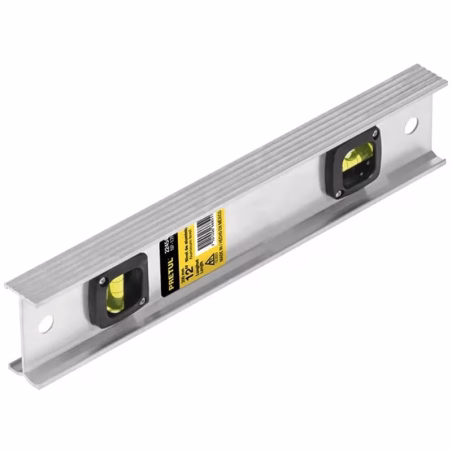 Nivel 12", Cuerpo de Aluminio, Gotas resistente a la abrasion y al impacto, NP-12P 22454 Pretul