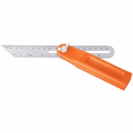 Escuadra Falsa, Mango de Plastico 9", Regla en Acero Inoxidable, EFT-8 14382 Truper