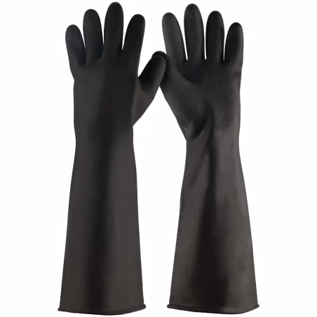 Guantes de Latex Talla G puño extralargo, uso industrial, GU-IND-G 14269 Truper