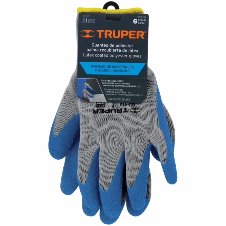 Guantes para Jardinero Talla G cubierto de latex puño tejido, GU-JAR-G 15267 Truper