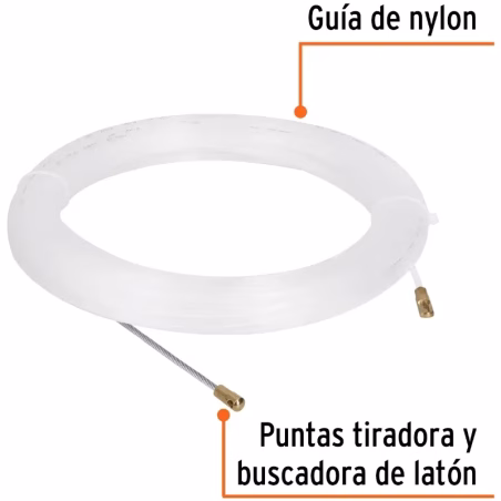Guia pasa Cable de Nylon 20 Metros, para jalar cable electricos y de Telecomunicaciones, GNY-20 17757 Truper