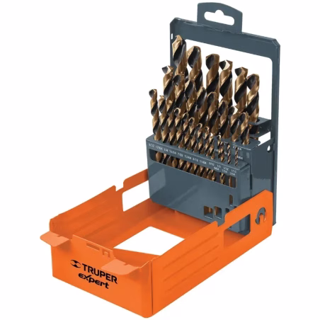 Juego de Brocas para metal 29 Piezas de Alta Velocidad Turbo Steel, DESP-BAV-29C 50004 Truper