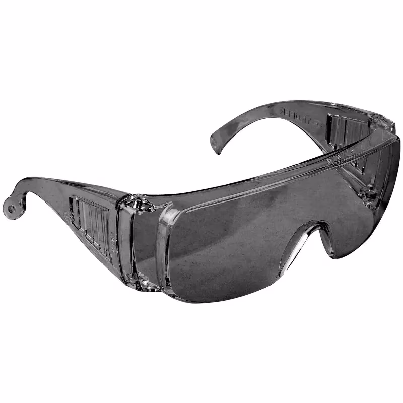 Lentes de Seguridad Tradicional Gris, 100% Policarbonato con UV Antirayadura, LEN-SN 14253 Truper