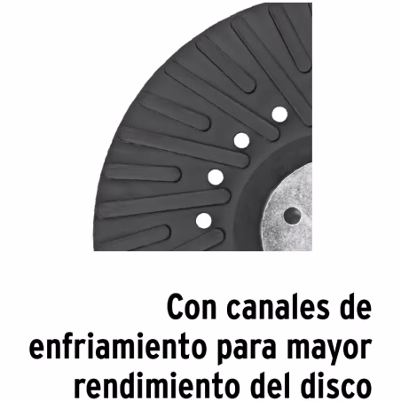 Respaldo para Disco de Lijas 4 1/2" Rosca STD Cuerda 5/8-11-NC, RES-DILI-4-1/2P 17273 Truper