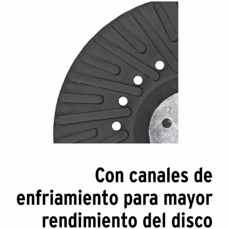 Respaldo para Disco de Lijas 7" Rosca mm Cuerda M14x2 Truper 17276