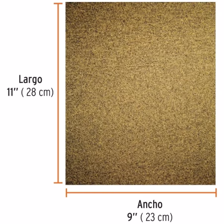Lijas para Madera G150 x25u 230x280mm OAluminio Truper 11613