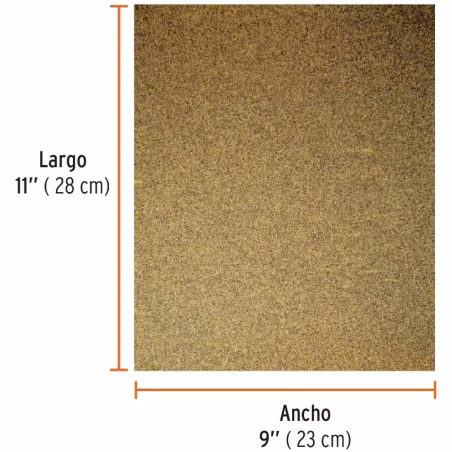 Lijas para Madera G180 x25u 230x280mm OAluminio Truper 11614