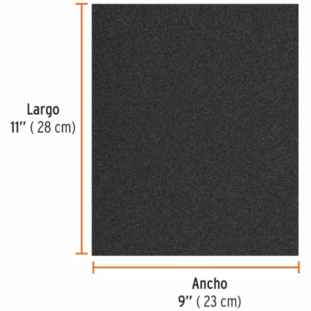Lijas de Agua G320 x25u 230x280mm CarburoSilicio Truper 11626