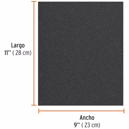 Lijas de Agua G360 x25u 230x280mm CarburoSilicio Truper 11627