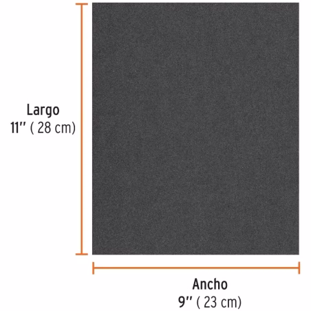 Lijas de Agua G400 x25u 230x280mm CarburoSilicio Truper 11628