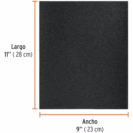 Lijas de Agua G120 x25u 230x280mm CarburoSilicio Truper 11620