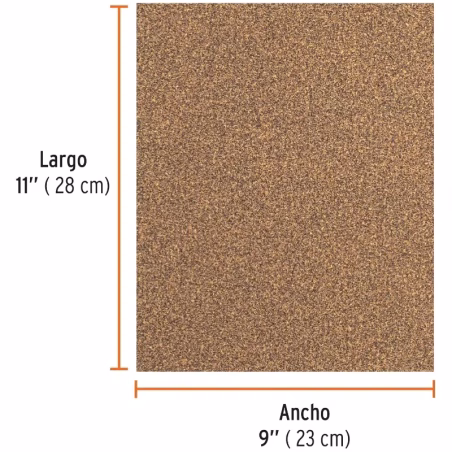 Lijas para Madera G40 x25u 230x280mm OAluminio Truper 11607