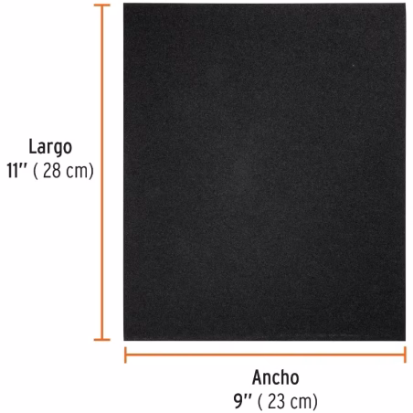 Lijas para Metal G120 x25u 230x280mm Oaluminio Truper 11603