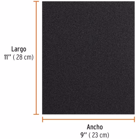 Lijas para Metal G50 x25u 230x280mm Oaluminio Truper 11601